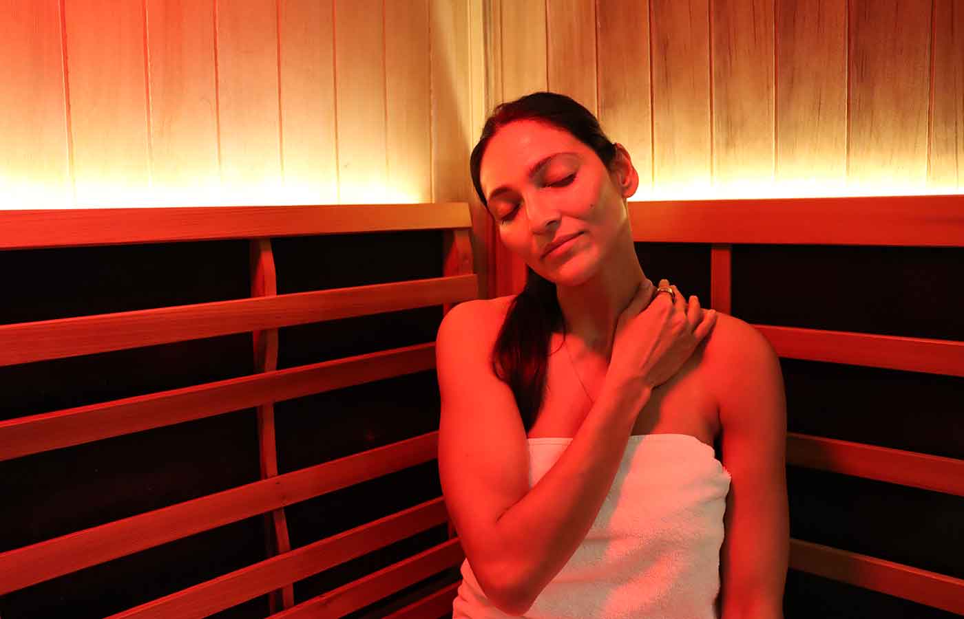 Infrared sauna at CalmBar in Rozelle, Sydney